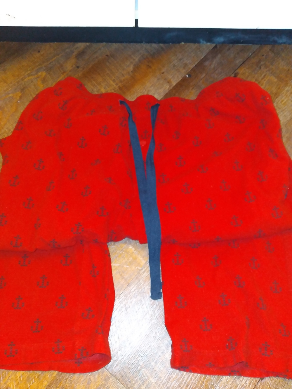 Nautica Red Sleepwear Boxer Briefs with Navy Waistband